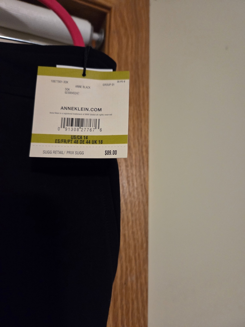 Anne Klein Black Dress Pants - Straight Leg